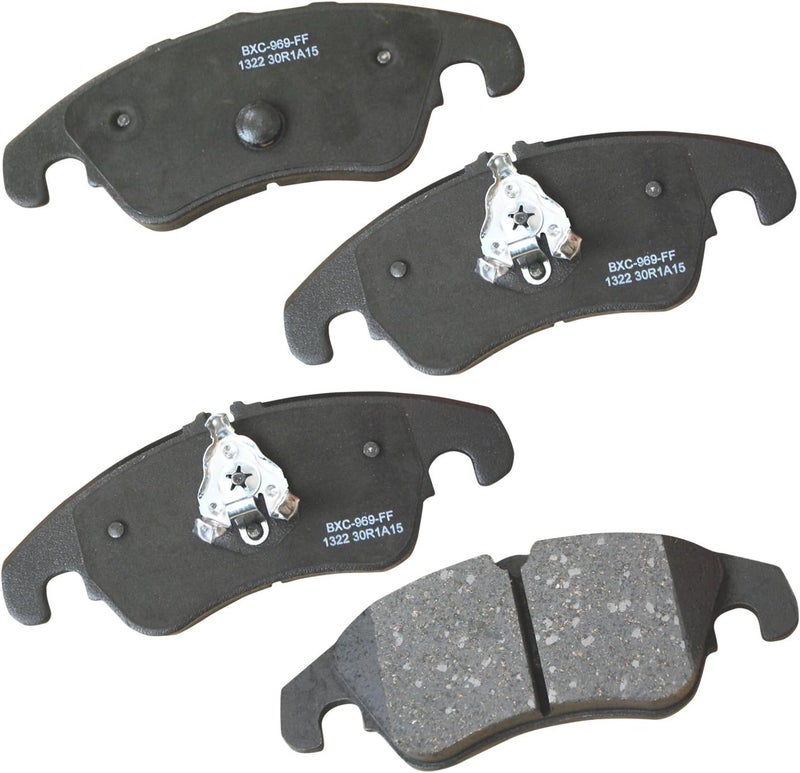 Bendix Premium SBC1322 Ceramic Front Brake Pads for Audi A4 allroad 2015-2013, A5 2009-2008, A5 2016-2015, A6 2015-2012, A6 Quattro 2015-2013, A7 Quattro 2015-2014, Q5 2016-2009 - Image 1